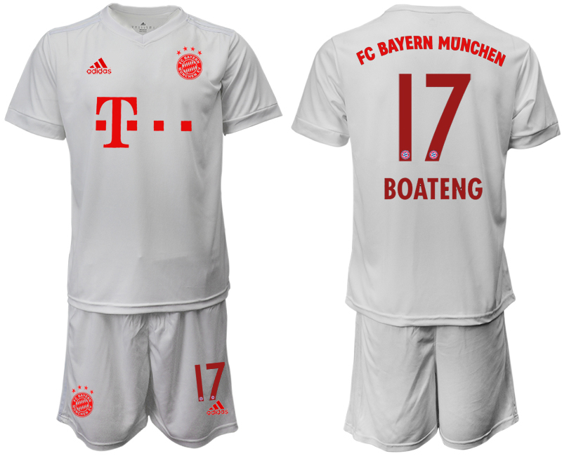 Men 2020-2021 club Bayern Munich away #17 white goalkeeper Soccer Jerseys->bayern munich jersey->Soccer Club Jersey